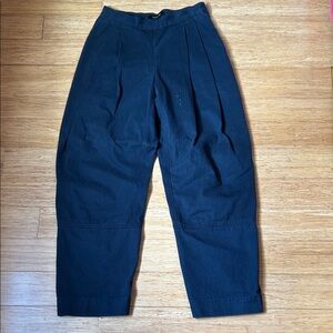 Rachel Comey Navy Pleated Chinos